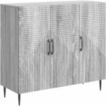 vidaXL Bufet Sonoma gri 89 x 34, 5 x 80 cm Lemn prelucrat GartenMobel Dekor (894881) Comoda