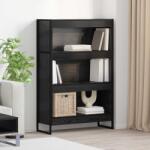 vidaXL Dulap pentru carti Stejar Negru 80 x 30 x 155 cm Lemn compozit GartenMobel Dekor (886414) Biblioteca