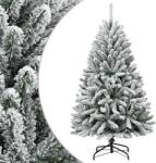 vidaXL Brad de Craciun artificial cu balamale si zapada pufoasa 150 cm GartenMobel Dekor (357792)