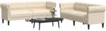 vidaXL Set de canapele, 2 piese, crem, material textil GartenMobel Dekor (3209207) Canapea