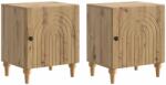 vidaXL Set 2 noptiere din lemn, stejar artizanal, 43 x 34, 5 x 50 cm (894124)