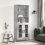 vidaXL Dulap înalt, gri beton, 69, 5x34x180, lemn compozit GartenMobel Dekor (3189321) Comoda