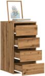 vidaXL Dulap colt sertare stejar artizanal 40x41x76 cm lemn prelucrat GartenMobel Dekor (852869) Comoda