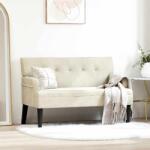 vidaXL Banca Chesterfield Crem 112 x 65.5 x 75 cm Catifea GartenMobel Dekor (42019293)