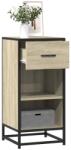 vidaXL Dulap, stejar sonoma, 35, 5x35x76 cm, lemn prelucrat si metal GartenMobel Dekor (848955) Comoda