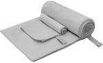 vidaXL Set de Prosoape Sport 2 pcs Gri tesatura GartenMobel Dekor (42011494) Prosop