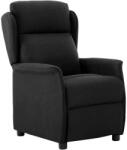 vidaXL Fotoliu recliner Negru 66.5 x 94 x 101.5 cm Poliester GartenMobel Dekor (340154)