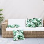 vidaXL Perne de canapea, 4 buc. , model frunze, 50x50 cm, textil GartenMobel Dekor (360393)