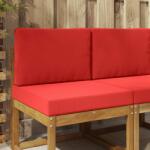 vidaXL Perna pentru canapea de exterior 2 pcs Rosu Poliester GartenMobel Dekor (900716)