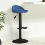 vidaXL Scaun de bar, albastru, catifea GartenMobel Dekor (333594)