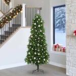 vidaXL Brad de Craciun cu 300 LED cu suport Verde 240 cm PE GartenMobel Dekor (3396351)