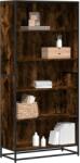 vidaXL Biblioteca, stejar afumat, 80, 5x35x170, 5 cm, lemn prelucrat GartenMobel Dekor (3300857) Biblioteca