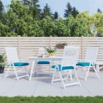 vidaXL Perne de scaun 4 buc. albastru deschis 50x50x7 cm textil oxford GartenMobel Dekor (361520)