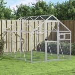 vidaXL Voliera de pasari, argintiu, 1, 79x2x1, 85 m, aluminiu GartenMobel Dekor (3155796)