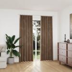 vidaXL Draperii opace, 2 buc. , bej, 140x225 cm, catifea, cu carlige GartenMobel Dekor (134509)