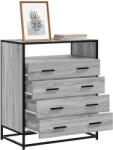 vidaXL Dulap cu sertar, gri sonoma, 70x41x83, 5 cm, lemn prelucrat GartenMobel Dekor (849092) Comoda