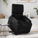 vidaXL Fotoliu rabatabil electric cu ridicare, negru, piele ecologica GartenMobel Dekor (3204900)