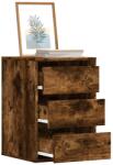 vidaXL Dulap colt cu sertare stejar fumuriu 40x41x58 cm lemn prelucrat GartenMobel Dekor (852838) Comoda