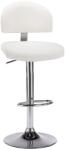 vidaXL Scaun de bar, alb, piele ecologica GartenMobel Dekor (249647)