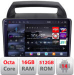 Edotec Navigatie Android Kia Carnival 2006-2014 QLED 2K GPS 16GB RAM 512GB (KIT-carnival2006+EDT-E809-2K)