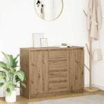 vidaXL Bufeta cu sertare Stejar Artisan 100, 5x35x76 cm Lemn prelucrat GartenMobel Dekor (3328452) Comoda