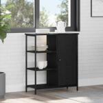 vidaXL Bufet Stejar negru 70 x 30 x 80 cm Lemn compozit GartenMobel Dekor (869090) Comoda
