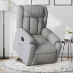 vidaXL Fotoliu electric rabatabil cu ridicare, gri deschis, textil GartenMobel Dekor (3205340)