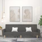 vidaXL Canapea extensibila cu 2 locuri, gri închis, textil GartenMobel Dekor (375853) Canapea