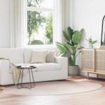 vidaXL Covor oval nisipiu 160x230 cm, poliester, antiderapant, Huarte (4103632) Covor