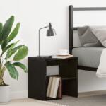 vidaXL Noptiera Neagra din Stejar 40x30x40 cm din Lemn Tehnic GartenMobel Dekor (862615)