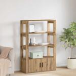 vidaXL Bufet stejar artizanal 30 x 80 x 119.5 cm Lemn compozit GartenMobel Dekor (881097) Comoda