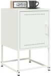 vidaXL Noptiere, 2 buc. , alb, 36x39x60, 5 cm, otel GartenMobel Dekor (846457)