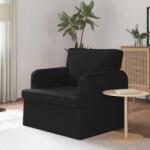 vidaXL Canapea Negru 142 x 80 x 85 cm Metal GartenMobel Dekor (42024478) Canapea