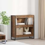vidaXL Dulap pentru carti Lemn Vechi 80 x 30 x 155 cm Lemn compozit GartenMobel Dekor (886412) Biblioteca