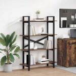 vidaXL Raft pentru carti Stejar fumuriu 100 x 33, 5 x 140 cm GartenMobel Dekor (883942) Biblioteca