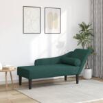 vidaXL Sezlong cu perne, verde închis, material textil GartenMobel Dekor (4007600)