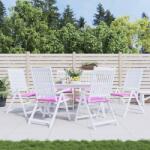 vidaXL Perne scaun gradina, roz, 6 buc. , 50x50x4 cm, textil GartenMobel Dekor (361094)