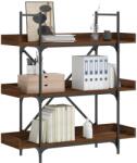 vidaXL Biblioteca 3 niveluri stejar maro 100x33x108, 5cm lemn prelucrat GartenMobel Dekor (837691) Biblioteca
