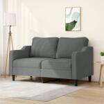vidaXL Canapea cu 2 locuri, gri închis, 140 cm, material textil GartenMobel Dekor (359360) Canapea