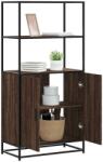 vidaXL Dulapuru Stejar maro 68x35x139 cm lemn si metal prelucrat GartenMobel Dekor (849053) Comoda