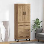 vidaXL Bufet Stejar Artizanal 69, 5 x 34 x 180 cm Lemn compozit GartenMobel Dekor (3415950) Comoda
