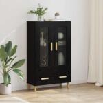 vidaXL Bufet cu sertar Stejar Negru 70 x 31 x 115 cm Lemn compozit GartenMobel Dekor (880853) Comoda
