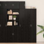 vidaXL Dulap montat pe perete Stejar Negru 30 x 42.5 x 39.5 cm GartenMobel Dekor (869149) Comoda