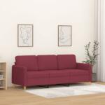 vidaXL Canapea cu 3 locuri, rosu vin, 180 cm, material textil GartenMobel Dekor (359492) Canapea