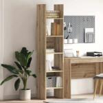 vidaXL Dulap pentru carti stejar artizanal 40 x 35 x 180 cm GartenMobel Dekor (875019) Biblioteca