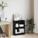 vidaXL Dulap pentru Carti Negru 60 x 24 x 76 cm Lemn compozit GartenMobel Dekor (862001) Biblioteca