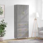 vidaXL Dulap înalt, gri sonoma, 69, 5x34x180 cm, lemn compozit GartenMobel Dekor (3195833) Comoda