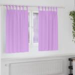 vidaXL Perdele Opaque cu Inel 2 pcs Violet 140 x 140 cm Poliester GartenMobel Dekor (4107598)