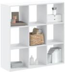 vidaXL Biblioteca, alb, 102x32x102 cm, lemn prelucrat GartenMobel Dekor (852816) Biblioteca