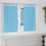 vidaXL Perdele Opaque cu Inel 2 pcs Albastru deschis 140 x 140 cm GartenMobel Dekor (4107543)